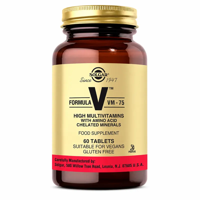 Solgar Formula VM-75 Multivitamin ve Mineral 60 Tablet