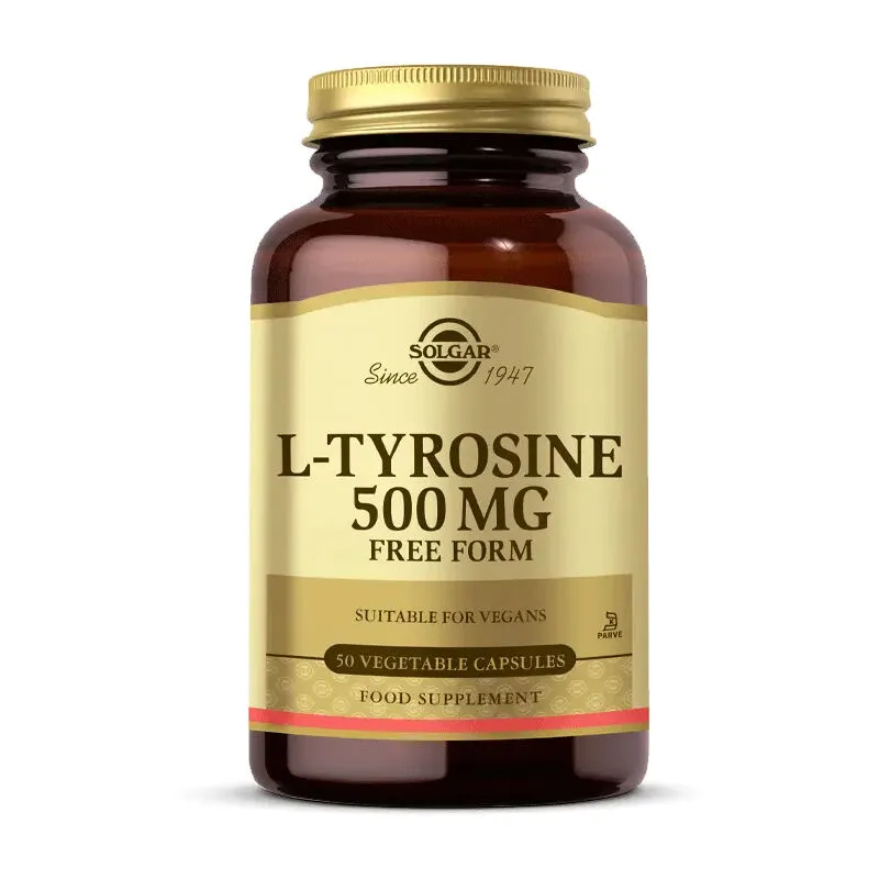 Solgar L-Tyrosine 500 mg Takviye Edici gıdd 50 Kapsül