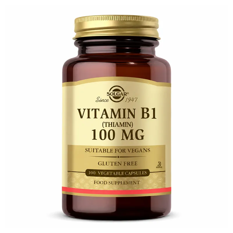 Solgar Vitamin B1 (Thiamin) 100 Mg 100 Bitkisel Kapsül