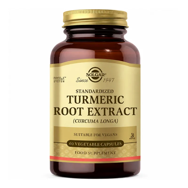 Solgar Turmeric Root Extract Takviye Edici Gıda 60 Bitkisel Kapsül