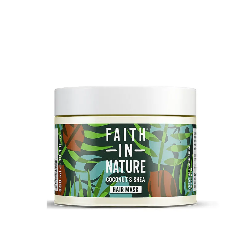 Faith In Nature Hindistan Cevizi- Shea Yağı Nemlendirici & Besleyici Saç Bakım Maskesi 300 ml