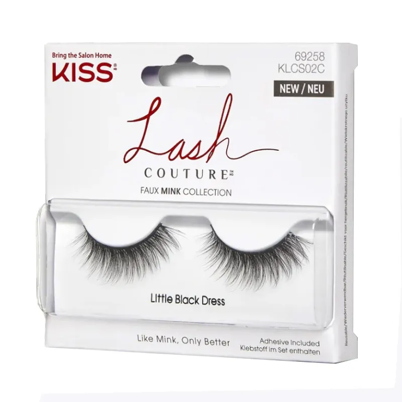 Kiss Lash Couture Faux Mink Komple Takma Kirpik - KLCS02C - Little Black