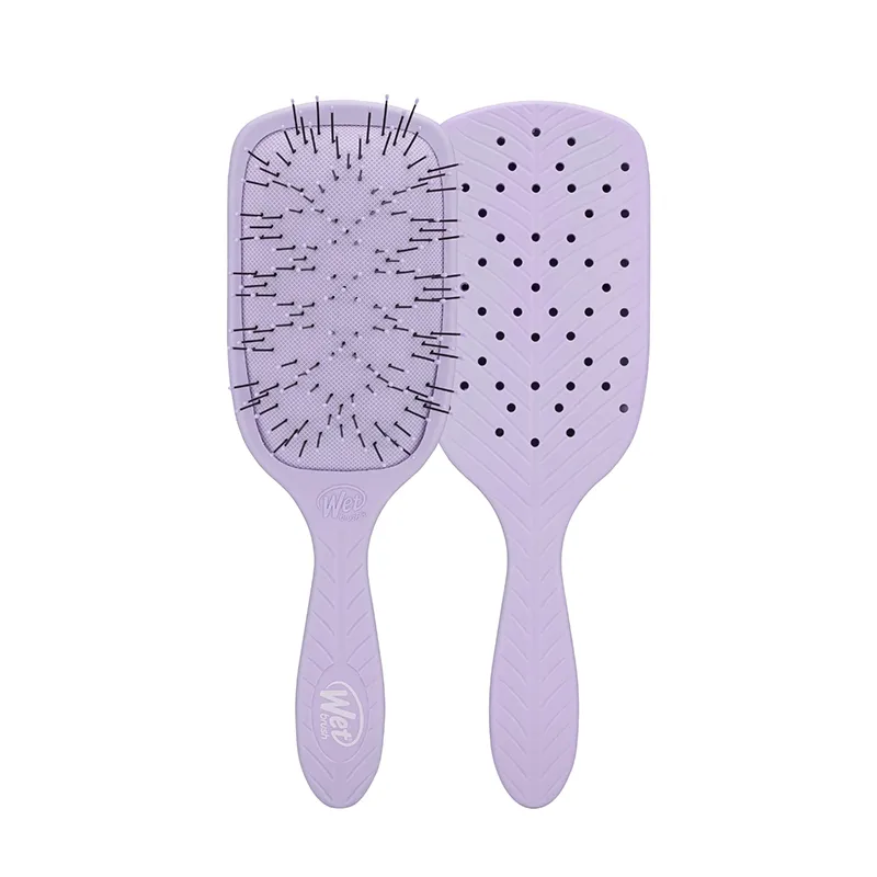 Wet Brush Go Green Paddle Detangler Kalın Telli Saçlar İçin Geniş Saç Fırçası - Lila