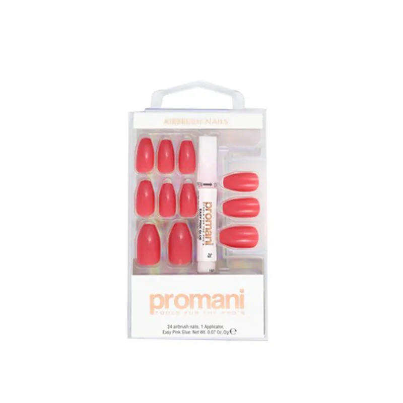 Promani Pearl Pink Takma Tırnak Kiti Gül Pembe