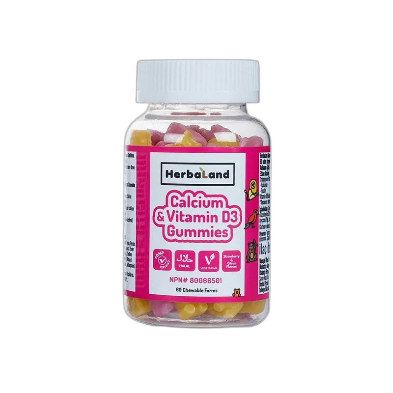 Herbaland Kids Calcium With Vitamin D3 60 Adet