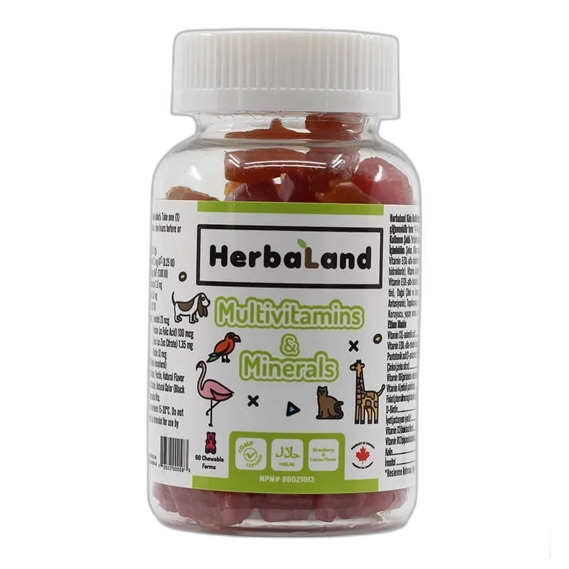Herbaland Kids Multivitamin and Minerals 60 Adet