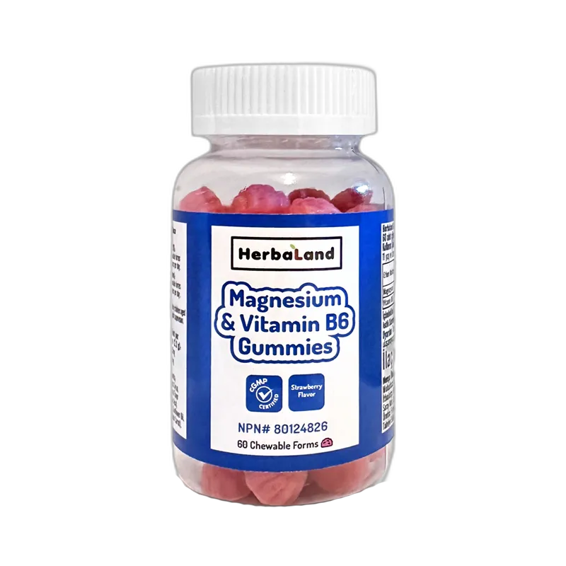 Herbaland Gummies Magnezyum ve Vitamin B6 60 Tablet
