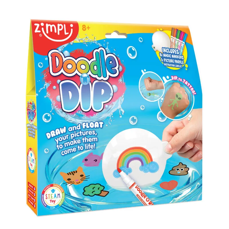 Zimpli Kids Doodle Dip Suda Yüzen Dövme Seti