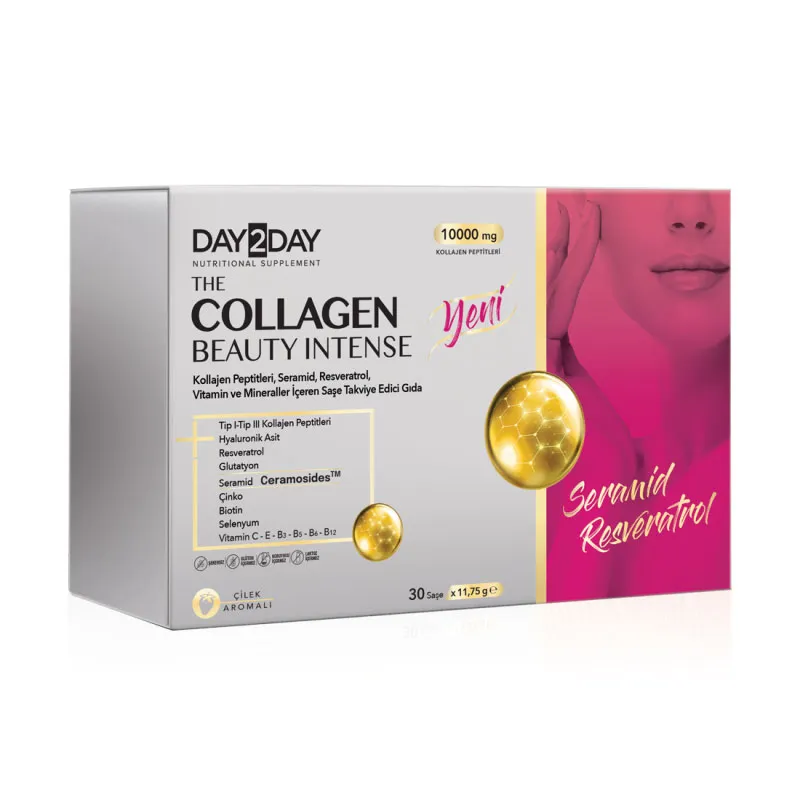 Day2Day The Collagen Beauty Intense 30 Saşe x 12 gr (Çilek Aromalı)