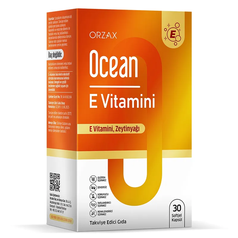 Orzax Ocean E Vitamini 30 Kapsül