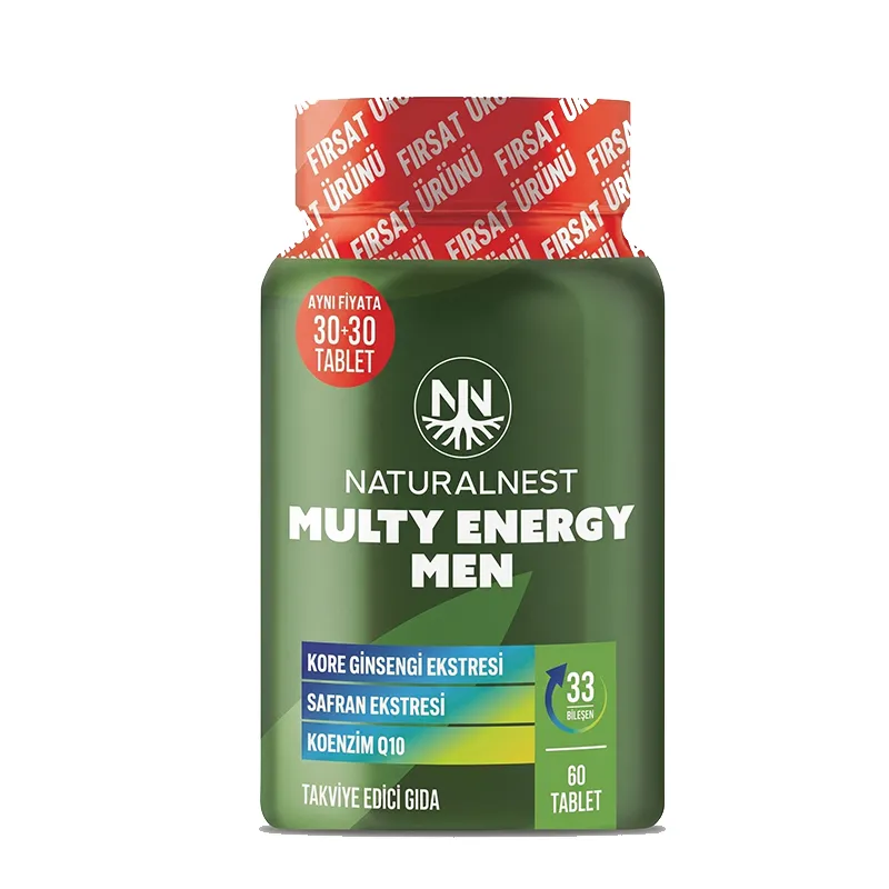 Naturalnest Multy Energy Men Takviye Edici Gıda 60 Tablet