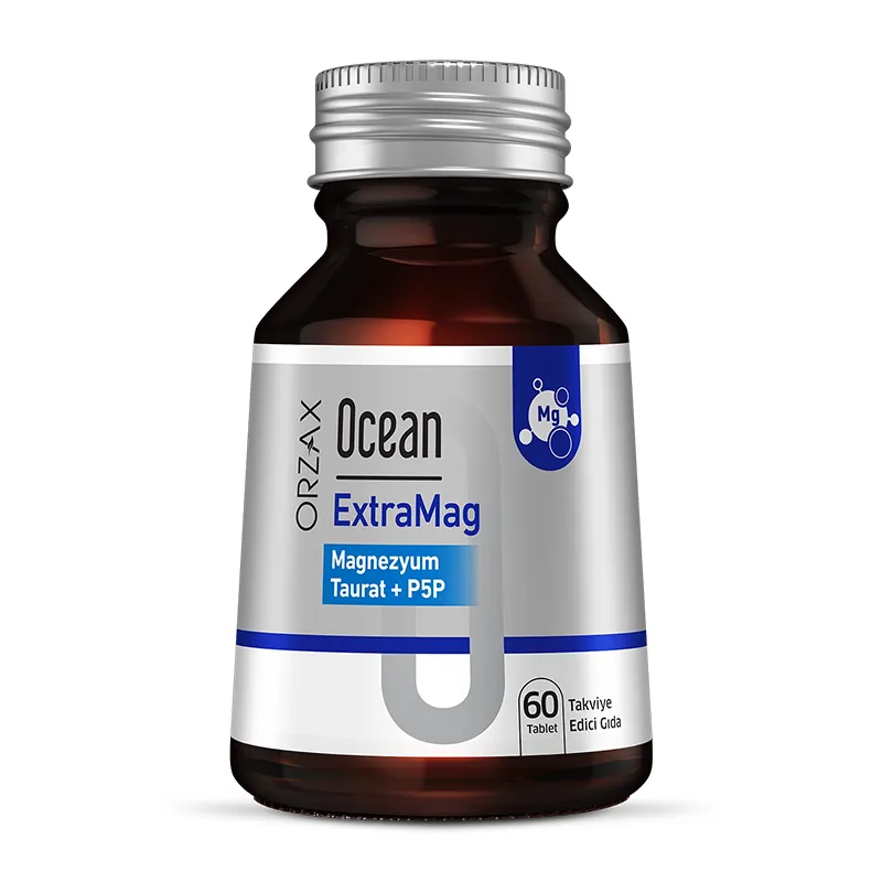 Orzax Ocean ExtraMag Magnezyum Taurat+P5P Takviye Edici Gıda 60 Tablet