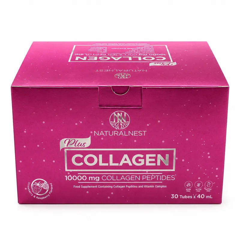 Naturalnest Collagen Plus 10.000 mg Çilek Ahududu Aromalı Takviye Edici Gıda 30x40 ml