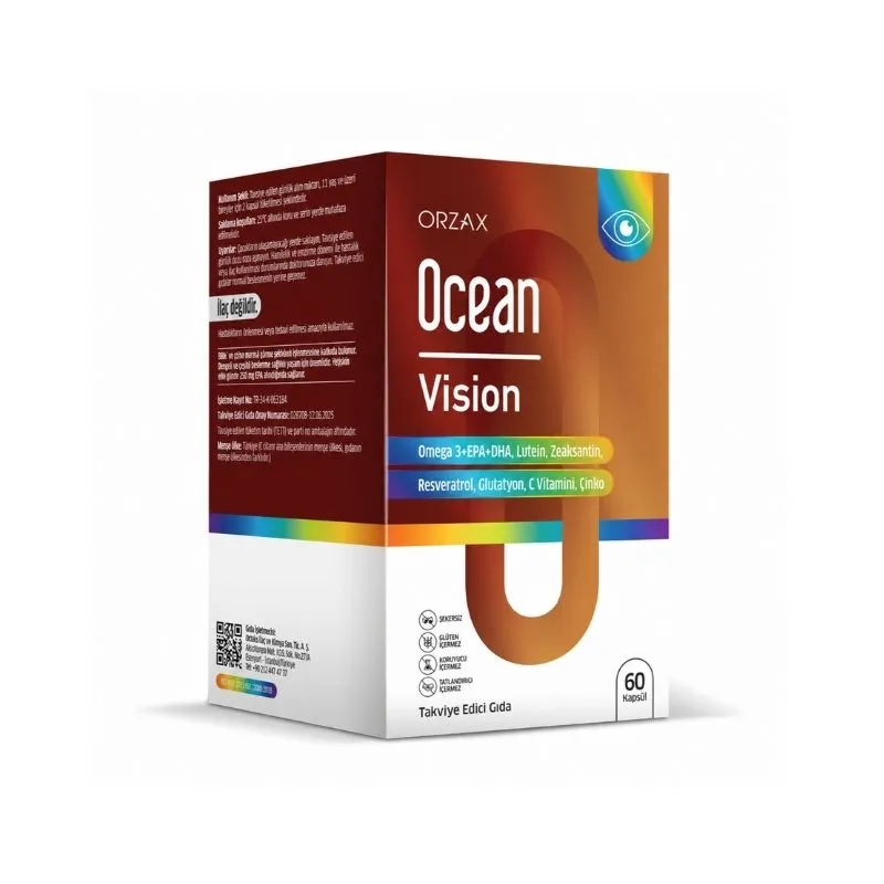 Orzax Ocean Vision Takviye Edici Gıda 60 Kapsül