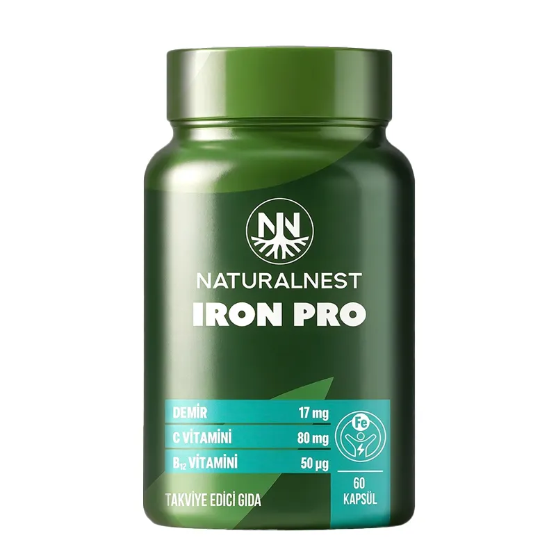 Naturalnest Iron Pro Takviye Edici Gıda 60 Kapsül