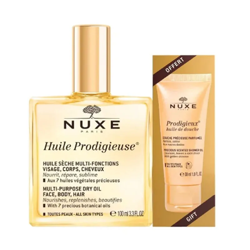 NUXE Huile Prodigieuse Çok Amaçlı Kuru Bakım Yağı 100 ml - Duş Jeli HEDİYE