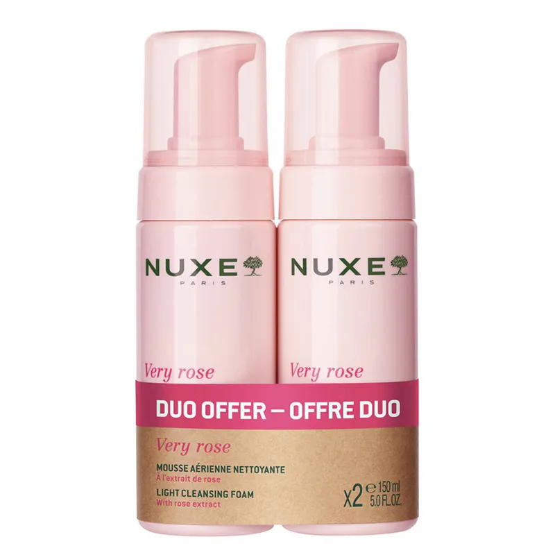 Nuxe Very Rose Yüz Temizleme Köpüğü 2x150 ml