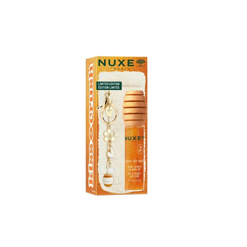 Nuxe Reve de Miel Besleyici Işıltılı Dudak Balı 10 ML – Charm Aksesuarlı