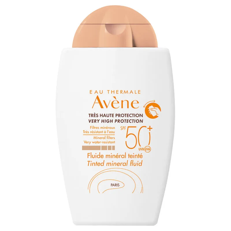 Avene Mineral Fluid SPF 50+ Hassas Ciltler için Ultra Hafif Renkli Güneş Kremi 40 ml