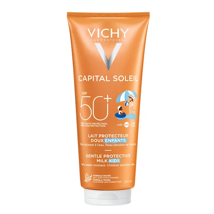 Vichy Capital Soleil SPF 50+ Çocuklar İçin Yüz ve Vücut Güneş Sütü 300 ml