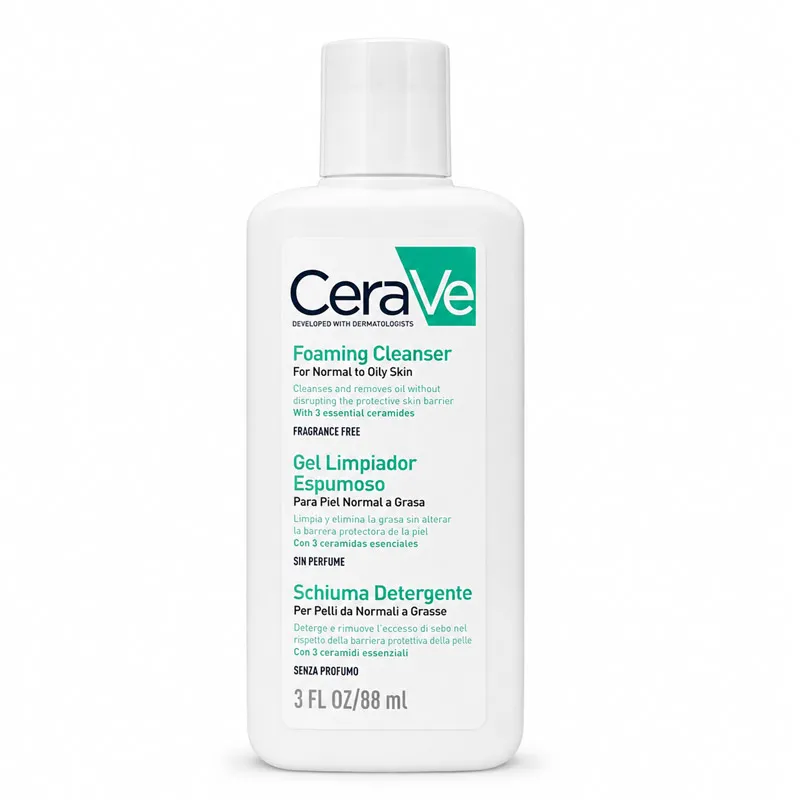 CeraVe Normal Ve Yağlı Ciltler İçin Köpüren Temizleyici 88 ml