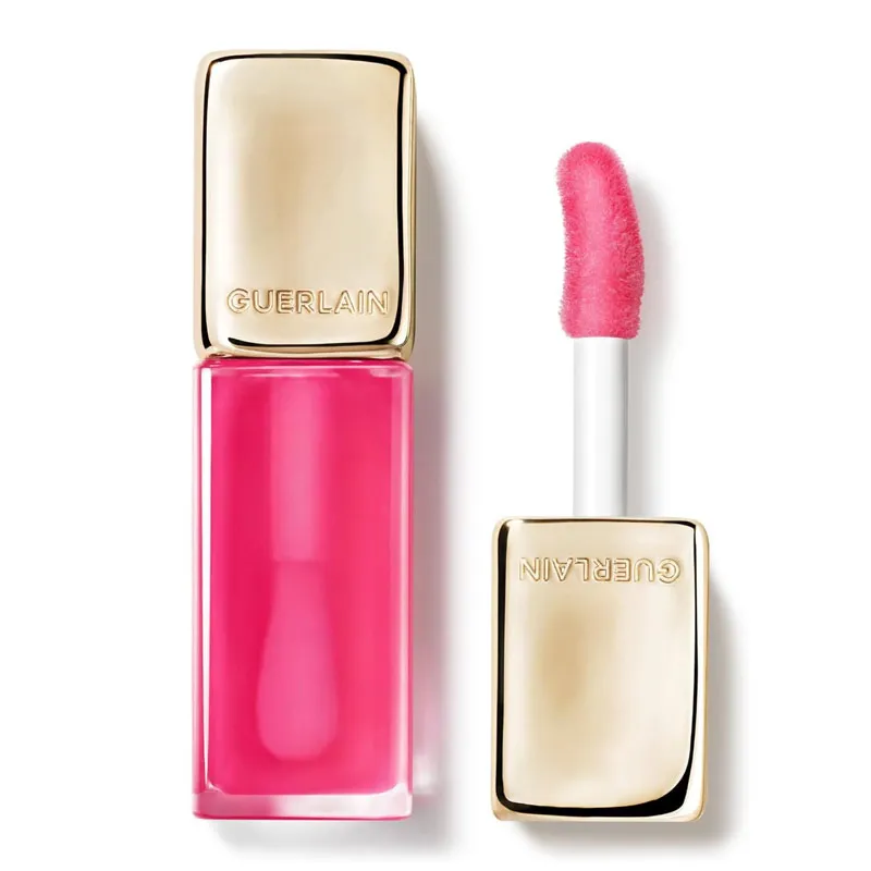 Guerlain KissKiss Bee Glow Oil Likit Ruj - Pop Rose