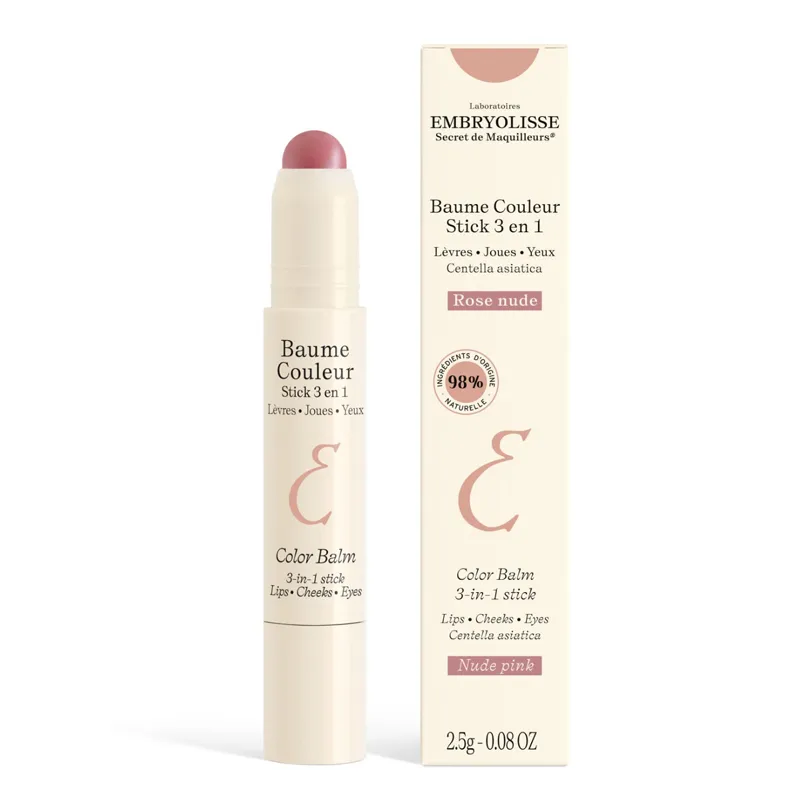 Embryolisse Color Balm 3'ü 1 Arada Stick Dudak Balsamı -Nude Pink 2.5 gr