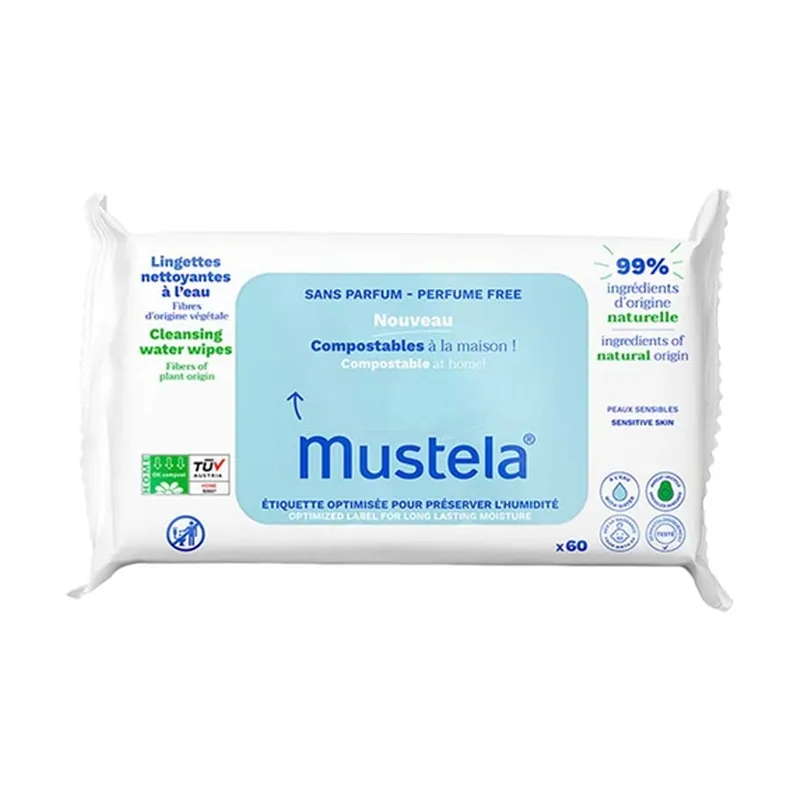 Mustela Kompost Islak Mendil Parfümsüz 60 Adet