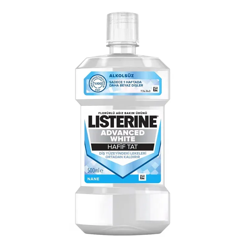 Listerine Advanced White Hafif Tat 500 ml