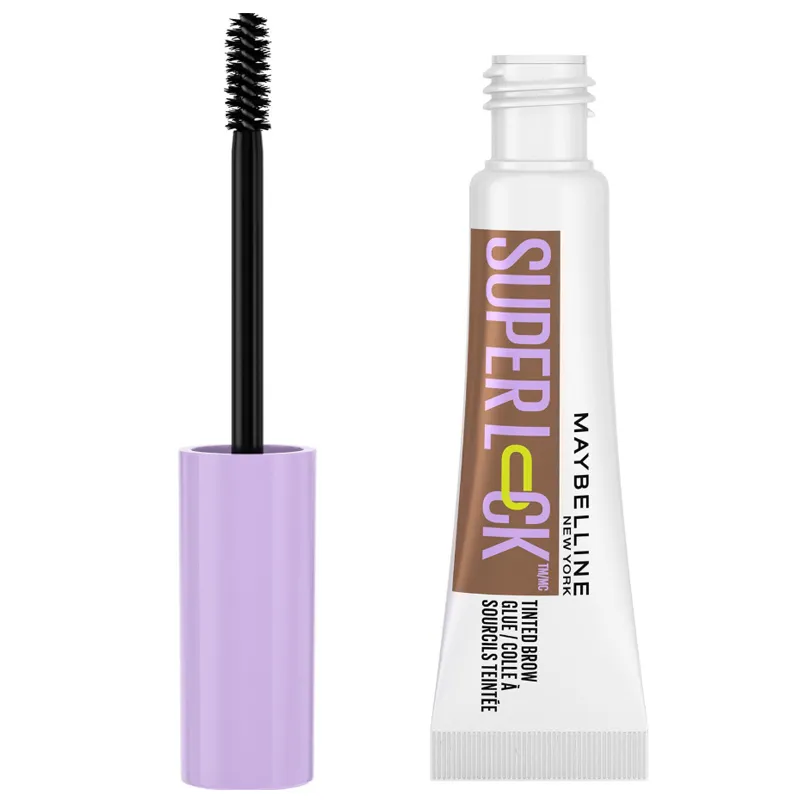 Maybelline Super Lock Brow Glue Kaş Sabitleyici Maskara - Deep Brown 7 ml