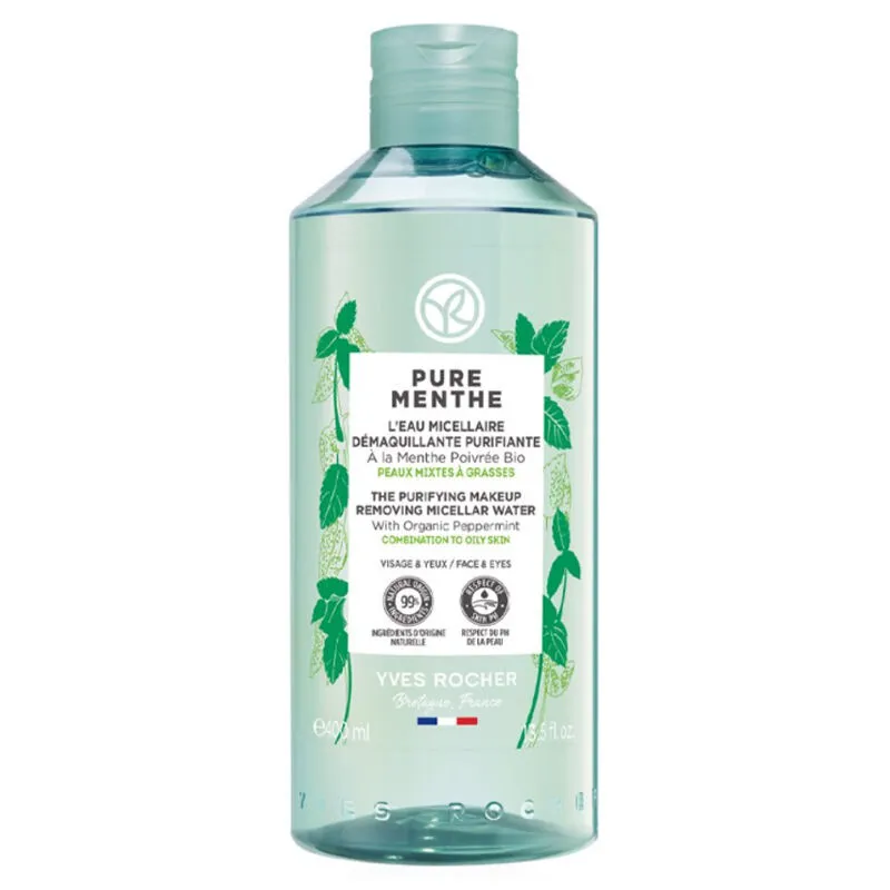 Yves Rocher Pure Menthe Arındırıcı Yüz ve Makyaj Temizleme Suyu 400 ml