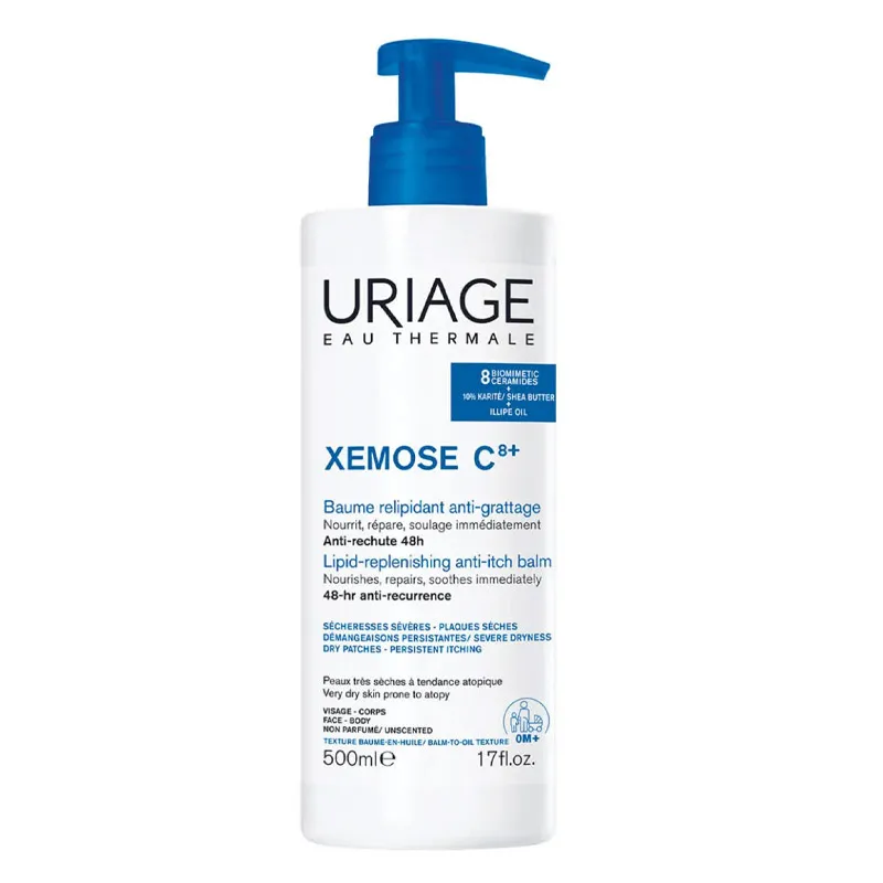 Uriage Xemose C8+ Çok Kuru Ciltler İçin Ferahlatıcı Balm 500 ml