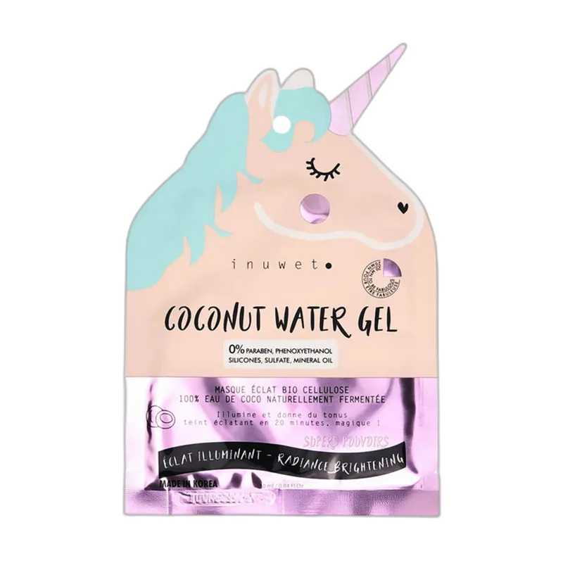 Inuwet Unicorn Aydınlatıcı Bioselüloz Yüz Maskesi 30 ml