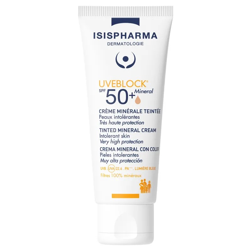 Isis Pharma Uveblock SPF 50+ Mineral Cream 40 ml - Renkli