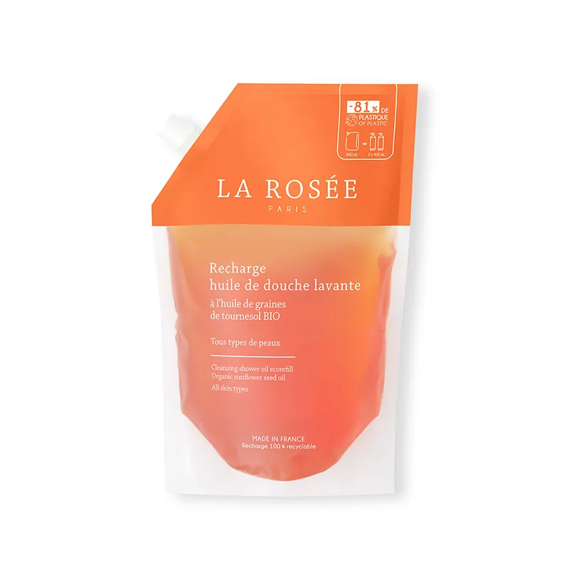 La Rosee Paris Organik Ayçiçek Çekirdeği Yağlı Temizleyici Duş Yağı Refill 800 ml