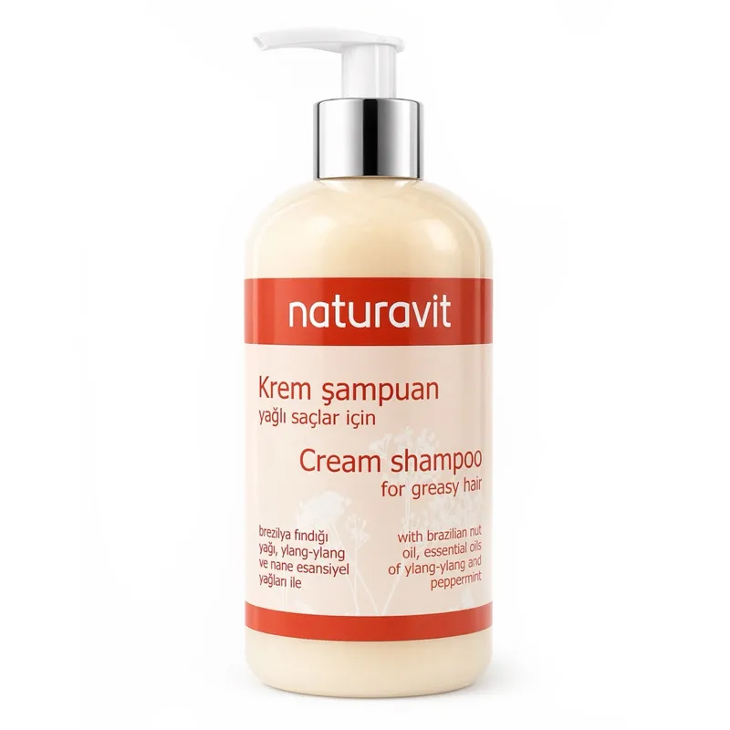 Naturavit Yağlı Saçlar İçin Krem Şampuan 500 ml