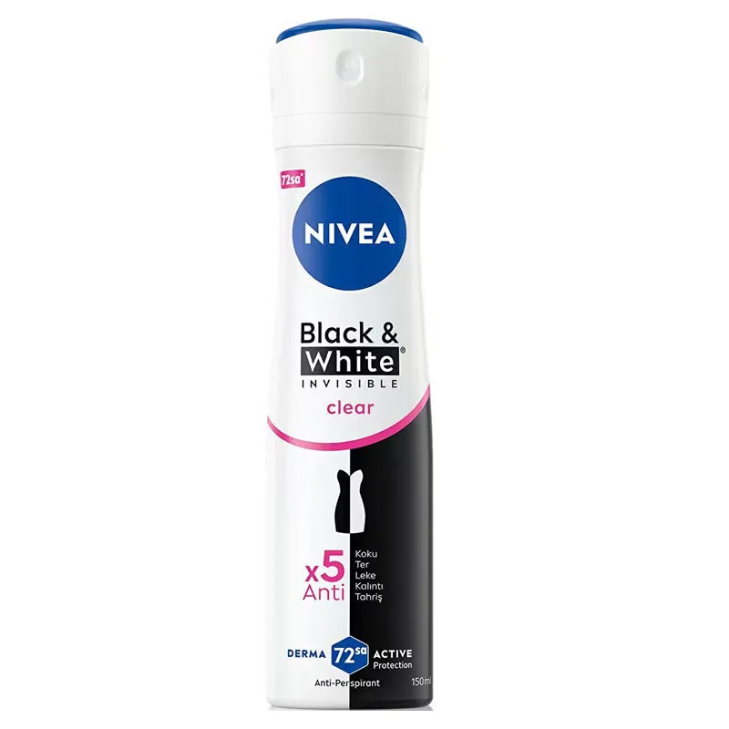 Nivea Invisible Clear Black and White Terleme Karşıtı Deodorant 150 ml