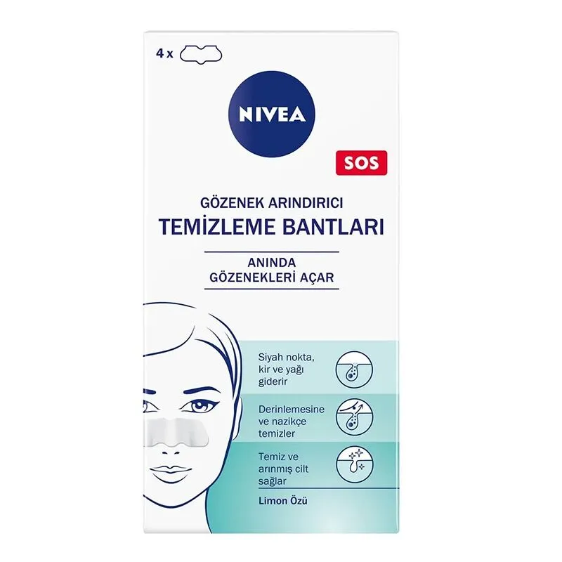 Nivea Gözenek Arındırıcı Temizleme Bantları 4 Adet