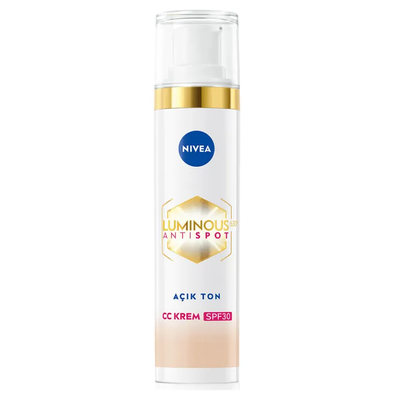 Nivea Luminous Anti Spot CC Krem SPF 30 - Renkli Nemlendirici Açık Ton 40 ml