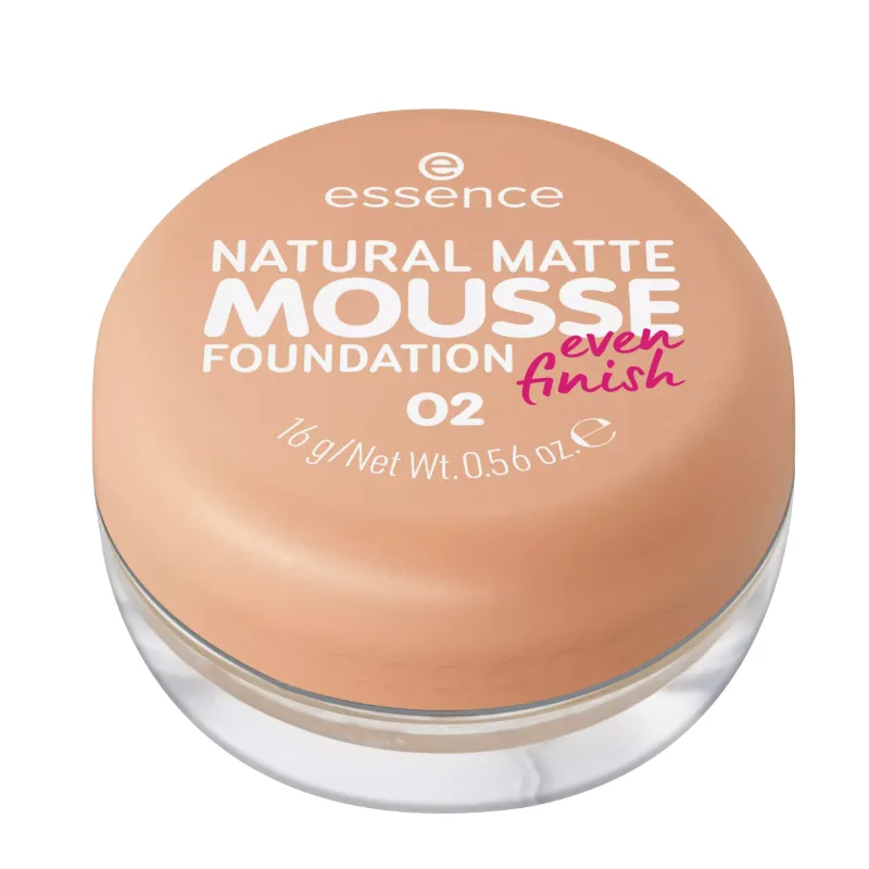 Essence Natural Matte Mousse Foundation 02 - 16gr