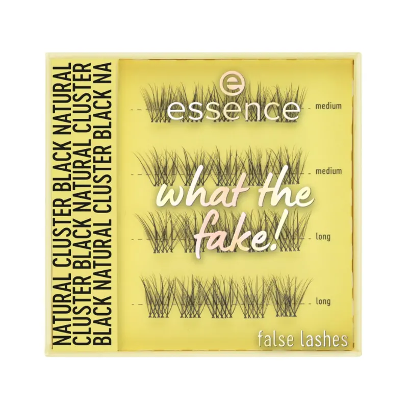 Essence Tekli Takma Kirpikler What the Fake - 06 Natural Cluster Black