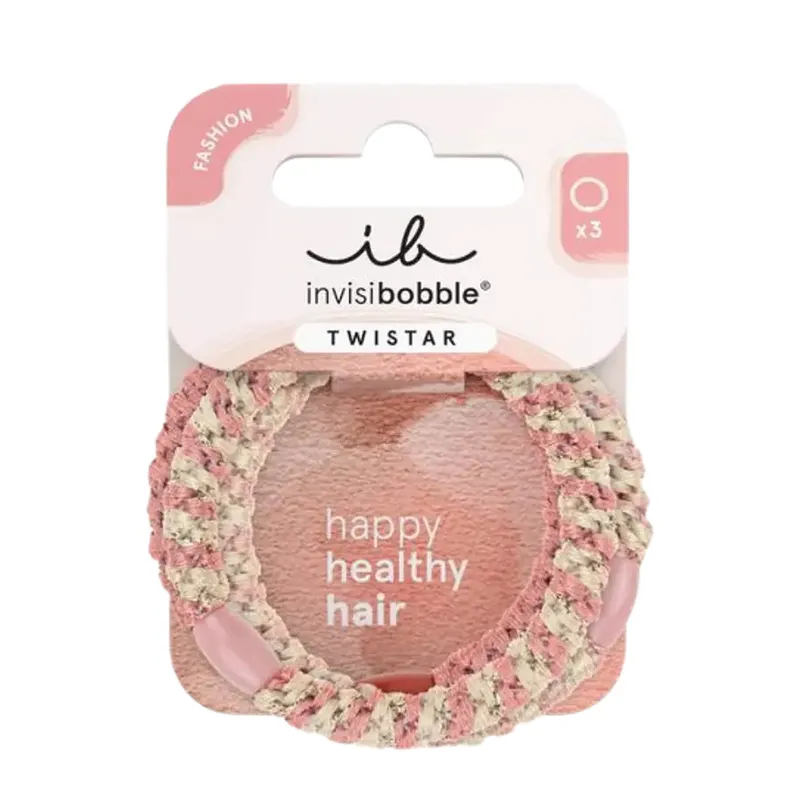 Invisibobble Twistar Blush Braids Saç Tokası 3 Adet