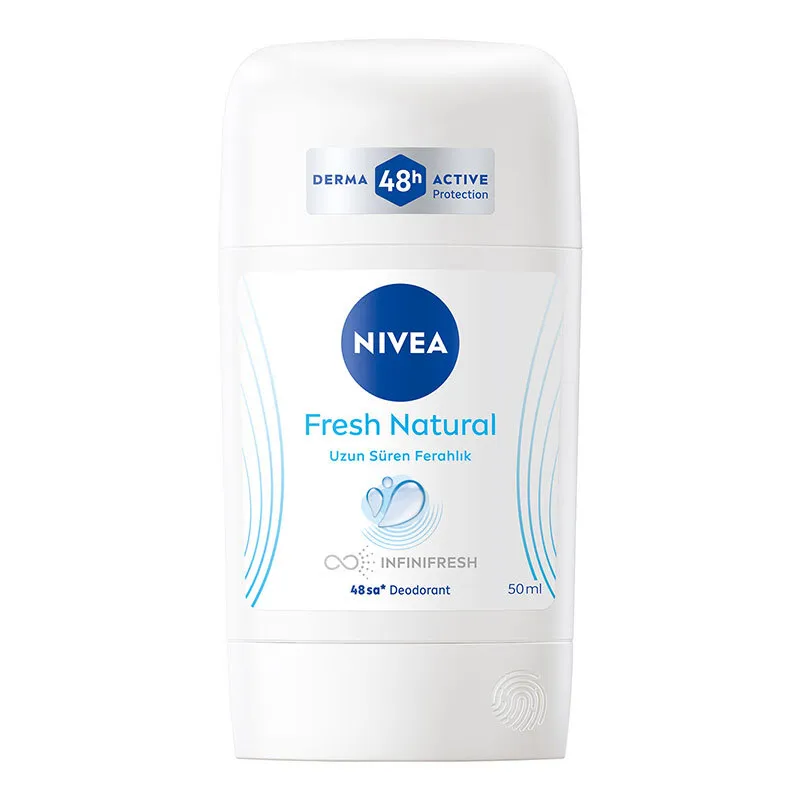 Nivea Kadın Stick Deodorant Fresh Natural 50 ml - Ter Kokusuna Karşı 48 Saat Koruma