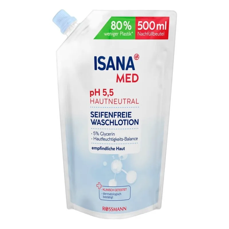 Isana Yüz Vücut Yıkama Losyonu Refill 500 ml