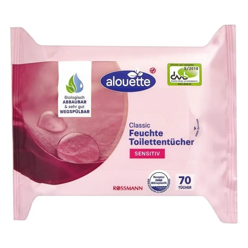 Alouette Islak Tuvalet Kağıdı Aloe Veralı 70li
