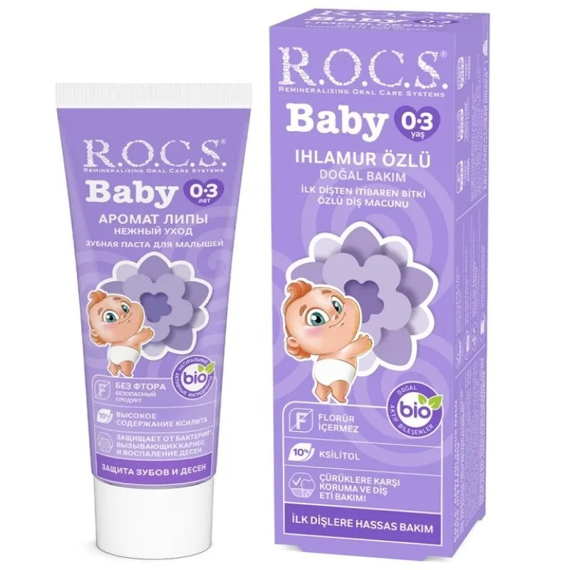 ROCS Ihlamur Özlü Bebek Diş Macunu 35 ml - 0-3 Yaş