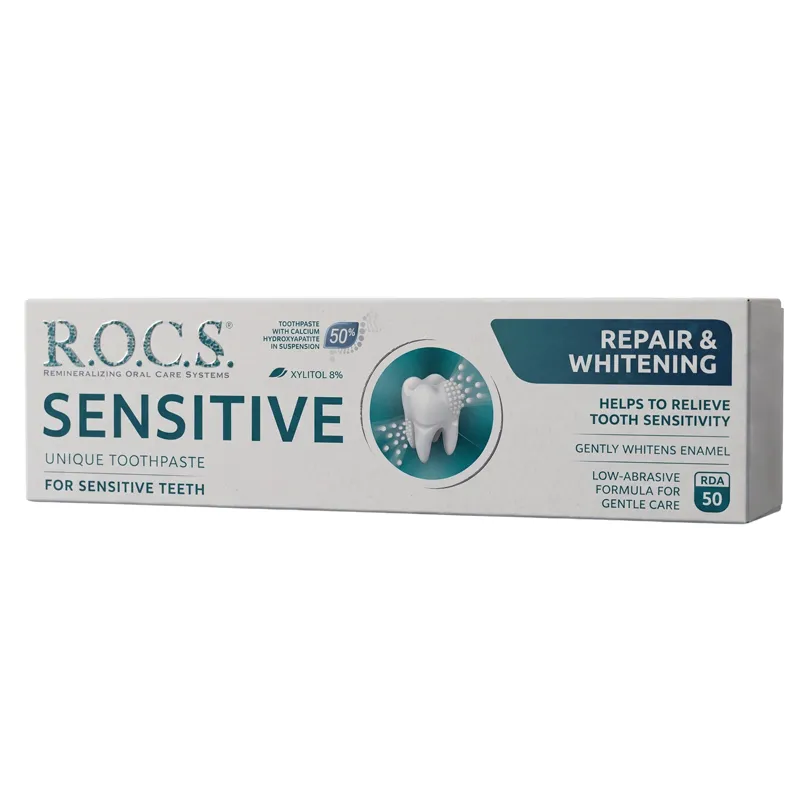 Rocs Sensitive Hassas Dişler İçin Beyazlatırıcı Diş Macunu 75 ml