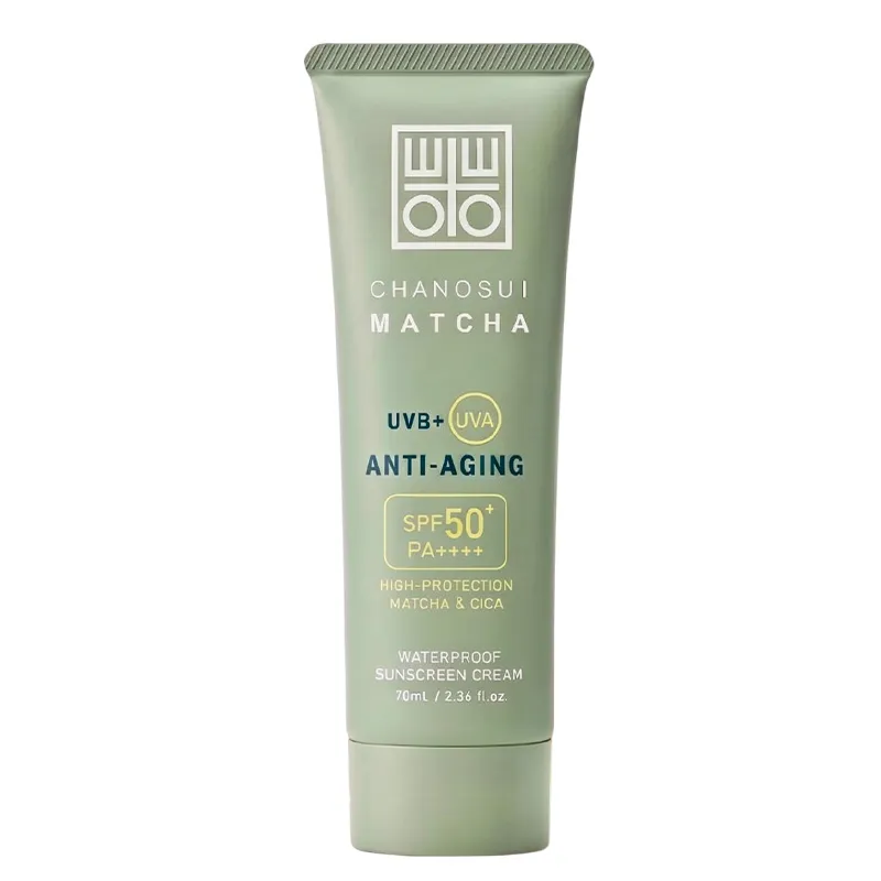 ChaNoSui Yaşlanma Karşıtı Matcha Özlü Güneş Kremi SPF50+ 70 ml
