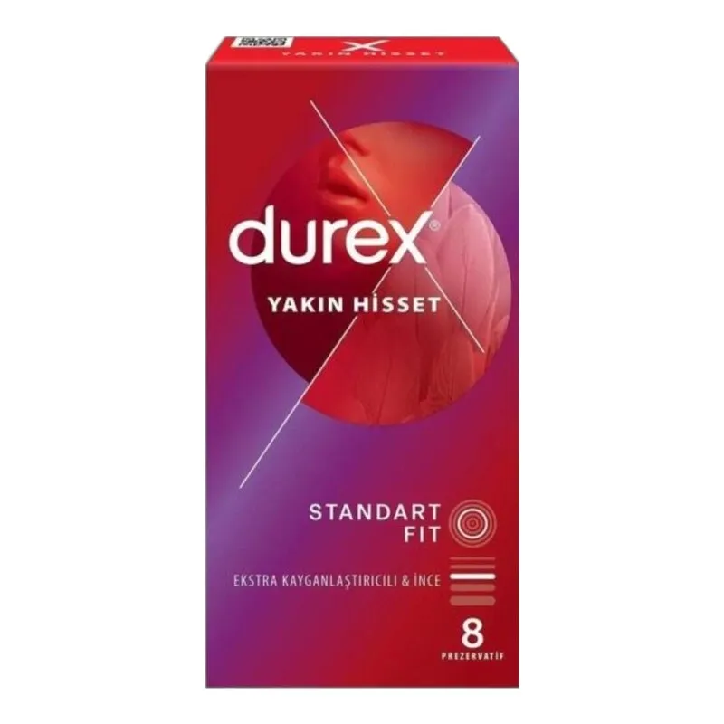 Durex Yakın Hisset Standart Fit Prezervartif 8 Adet