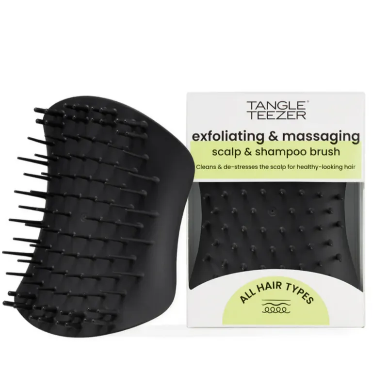 Tangle Teezer Scalp Brush Black Masaj ve Saç Fırçası-Tarak Islak Kullanım - Tüm Saç Tipleri